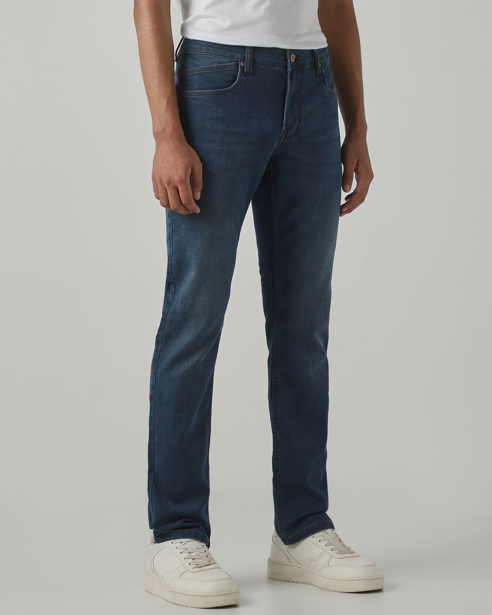 Blue Super Slim Fit Denim Deluxe Stretch