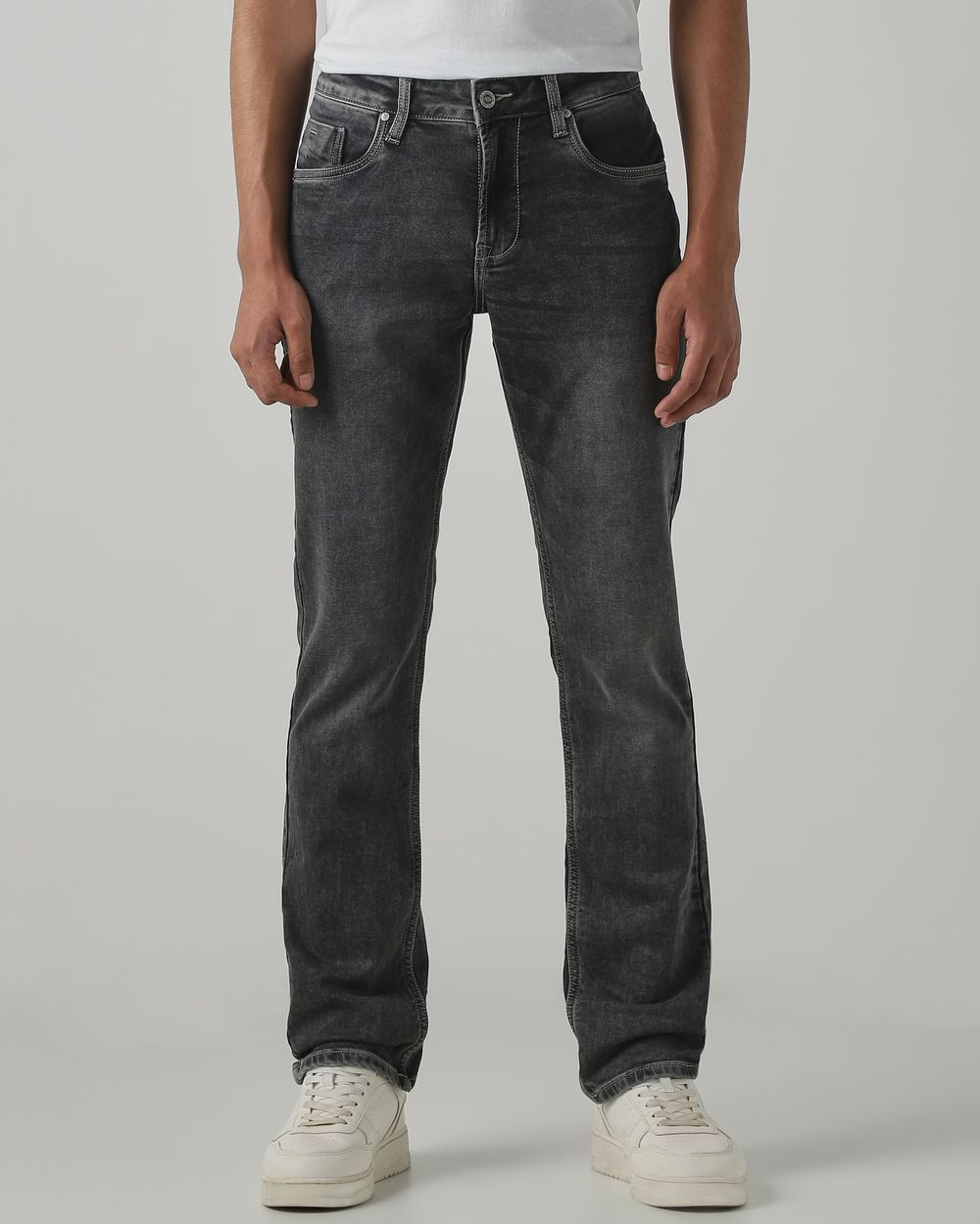 Grey Super Slim Fit Denim Deluxe Stretch