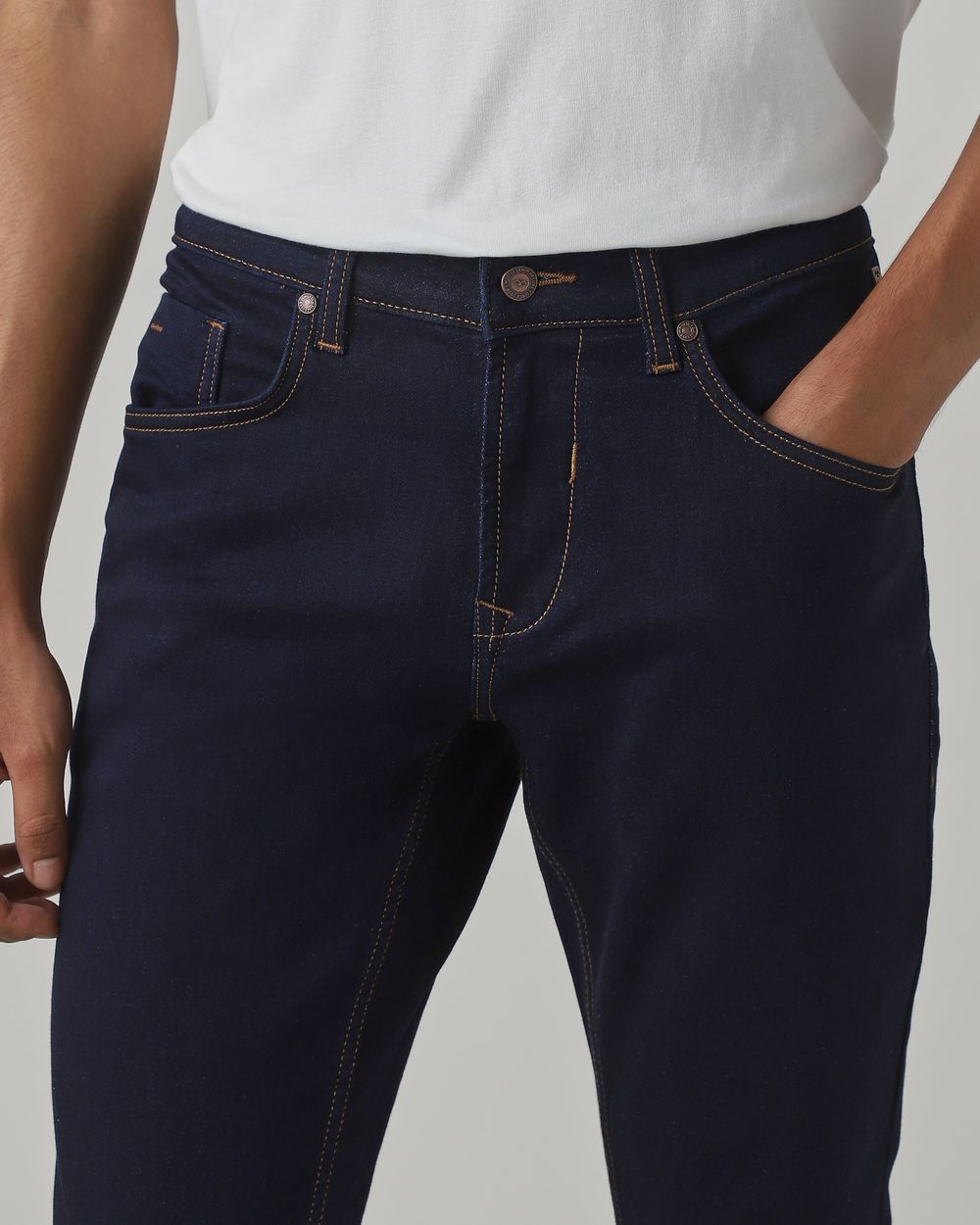 Raw Indigo Skinny Fit Denim Deluxe Stretch