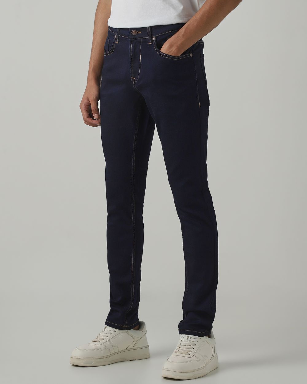 Raw Indigo Skinny Fit Denim Deluxe Stretch