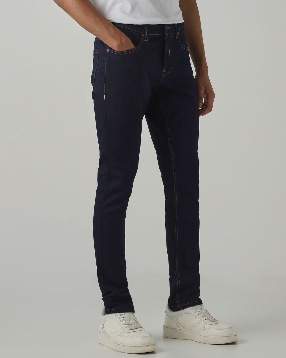 Raw Indigo Skinny Fit Denim Deluxe Stretch