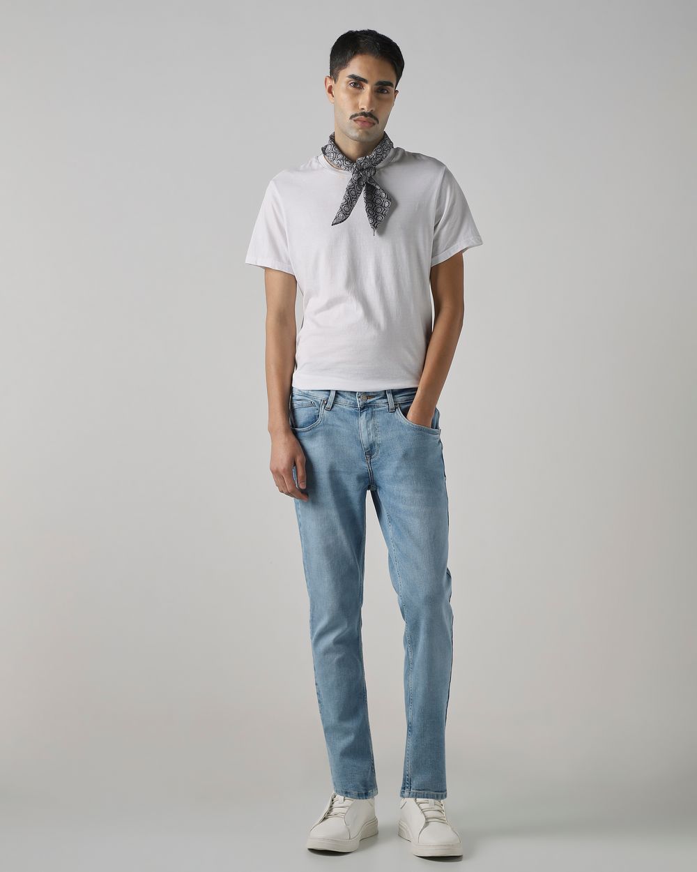 Light Blue Ankle Length Original Stretch