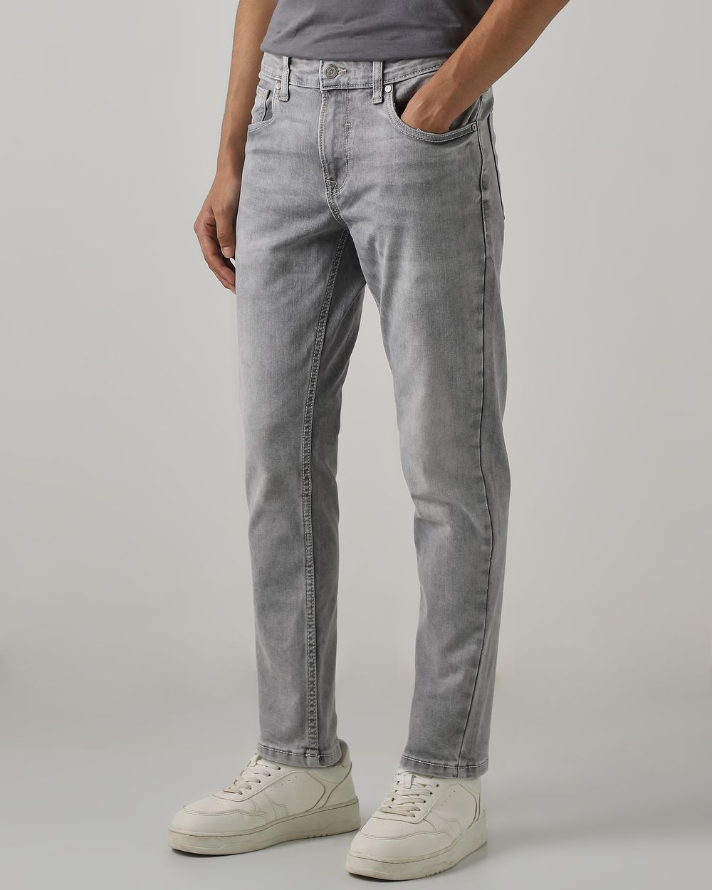 Light Grey Ankle Length Original Stretch