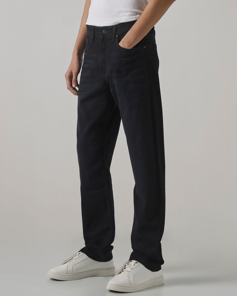 Black Loose Straight Fit Original Stretch