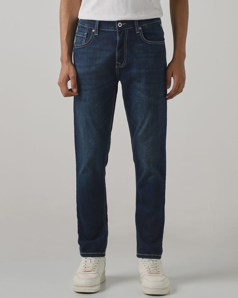 Tinted Ankle Length Denim Deluxe Stretch