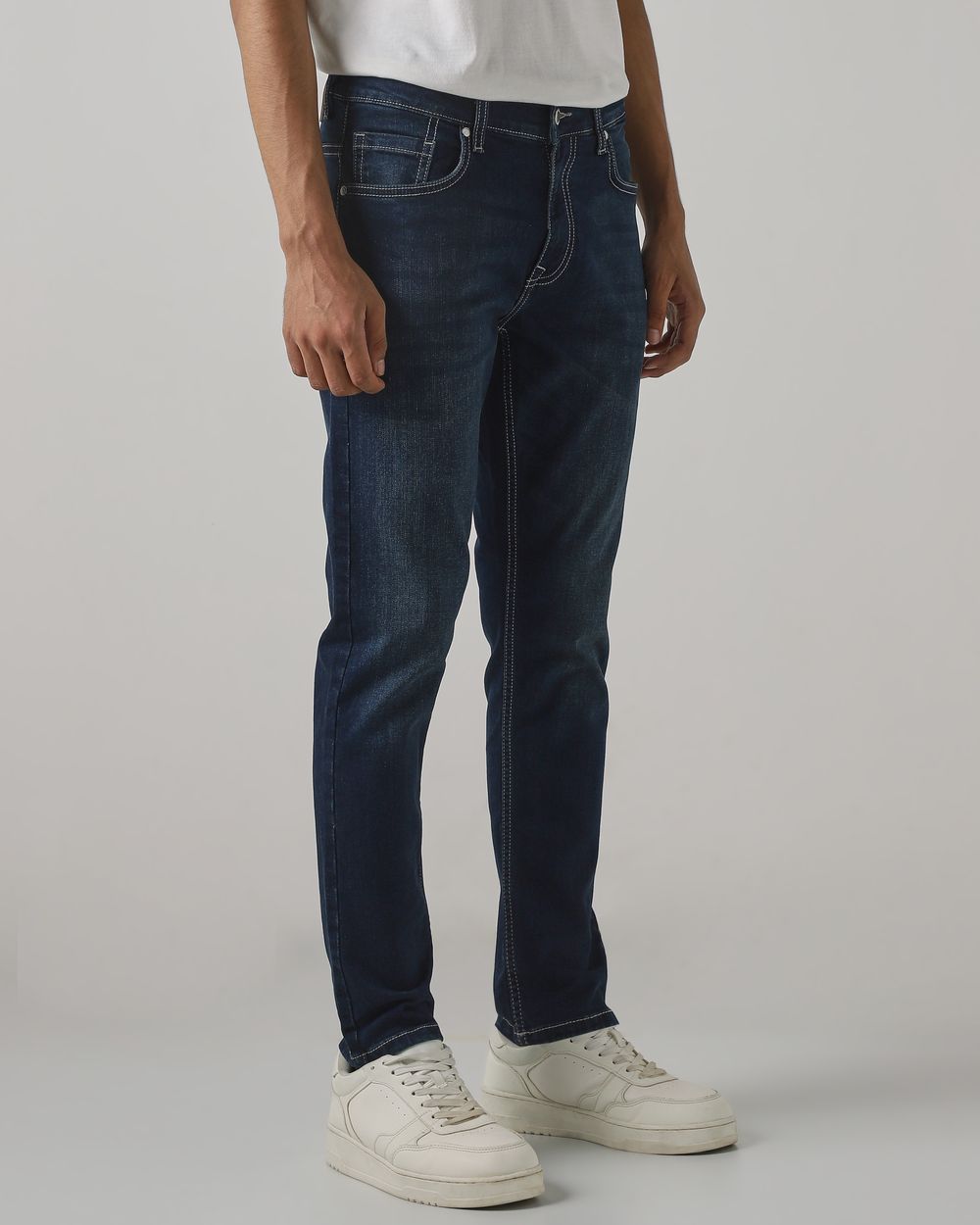 Tinted Ankle Length Denim Deluxe Stretch