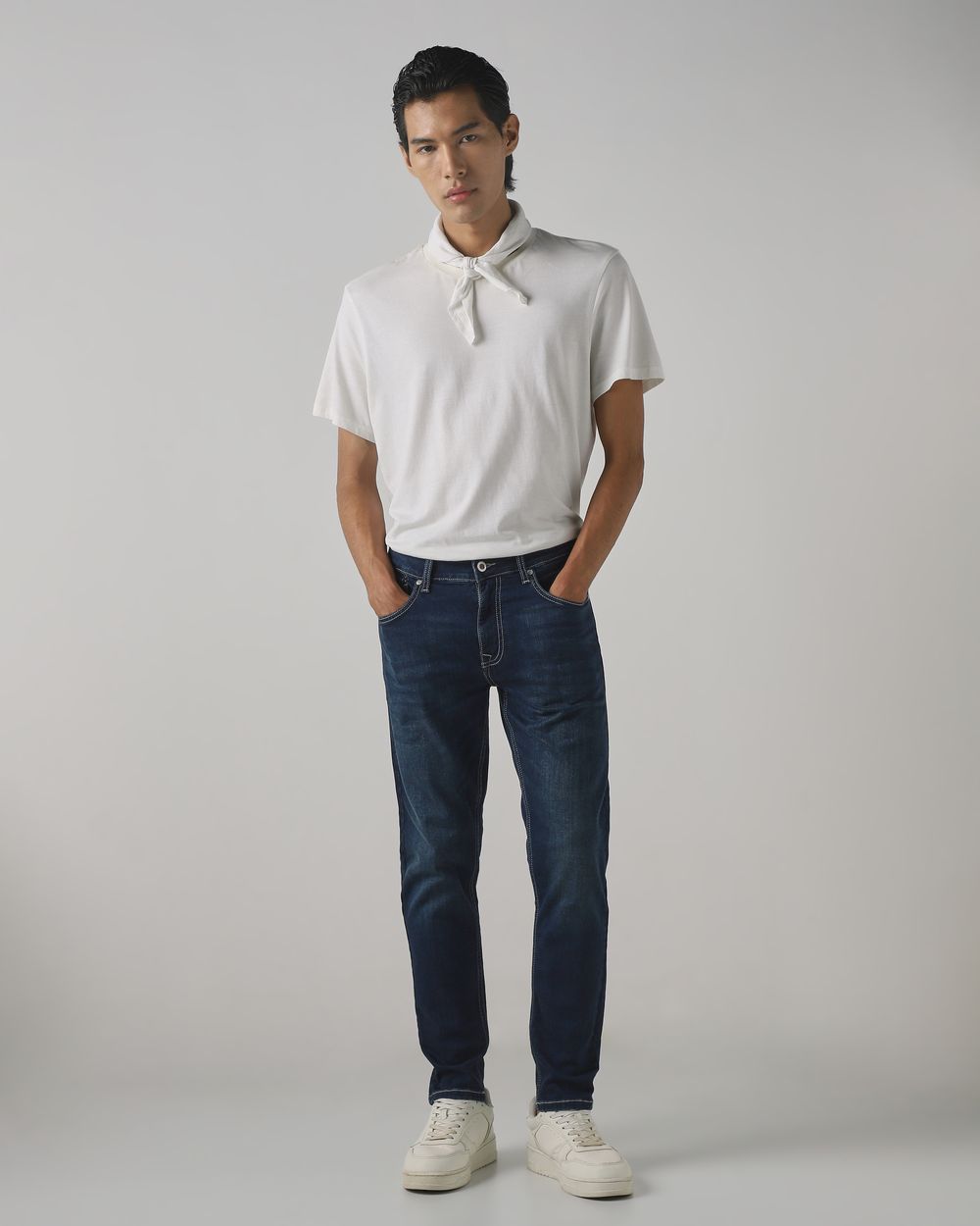 Tinted Ankle Length Denim Deluxe Stretch