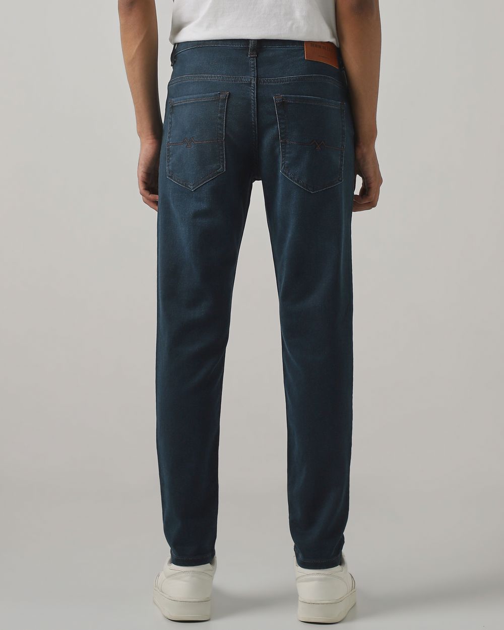 Blue Ankle Length Denim Deluxe Stretch