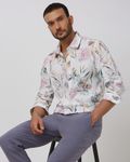 Multicolour Digital Print Slim Fit Casual Shirt