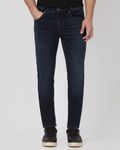 Blue Black Skinny Fit Denim Deluxe Stretch Jeans