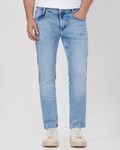 Mid Blue Super Slim Fit Denim Deluxe Stretch Jeans