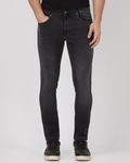 Charcoal Skinny Fit Denim Deluxe Stretch Jeans