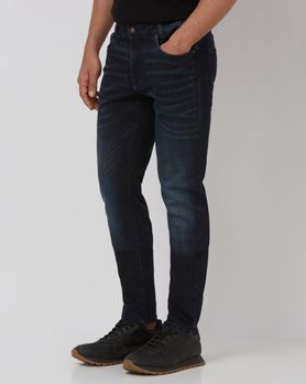 Dark Indigo Blue Skinny Fit Originals Stretch Jeans