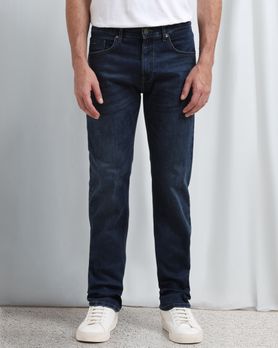 Blue Black Relaxed Straight Fit Original Stretch