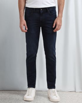 Deep Indigo Blue Ankle Length Denim Deluxe Stretch