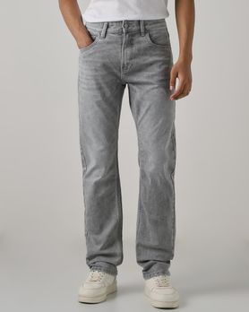 Light Grey Relaxed Straight Fit Original Stretch
