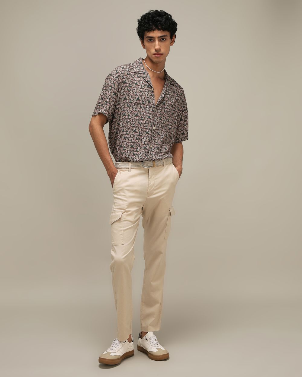 Floral Print Loose Fit Casual Shirt