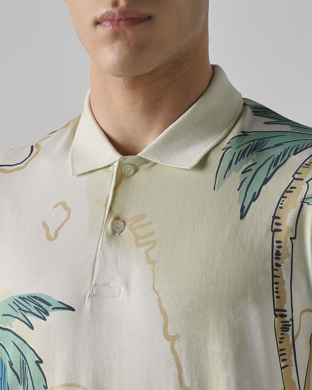 Off White Mumbai Print Regular Fit T-Shirt