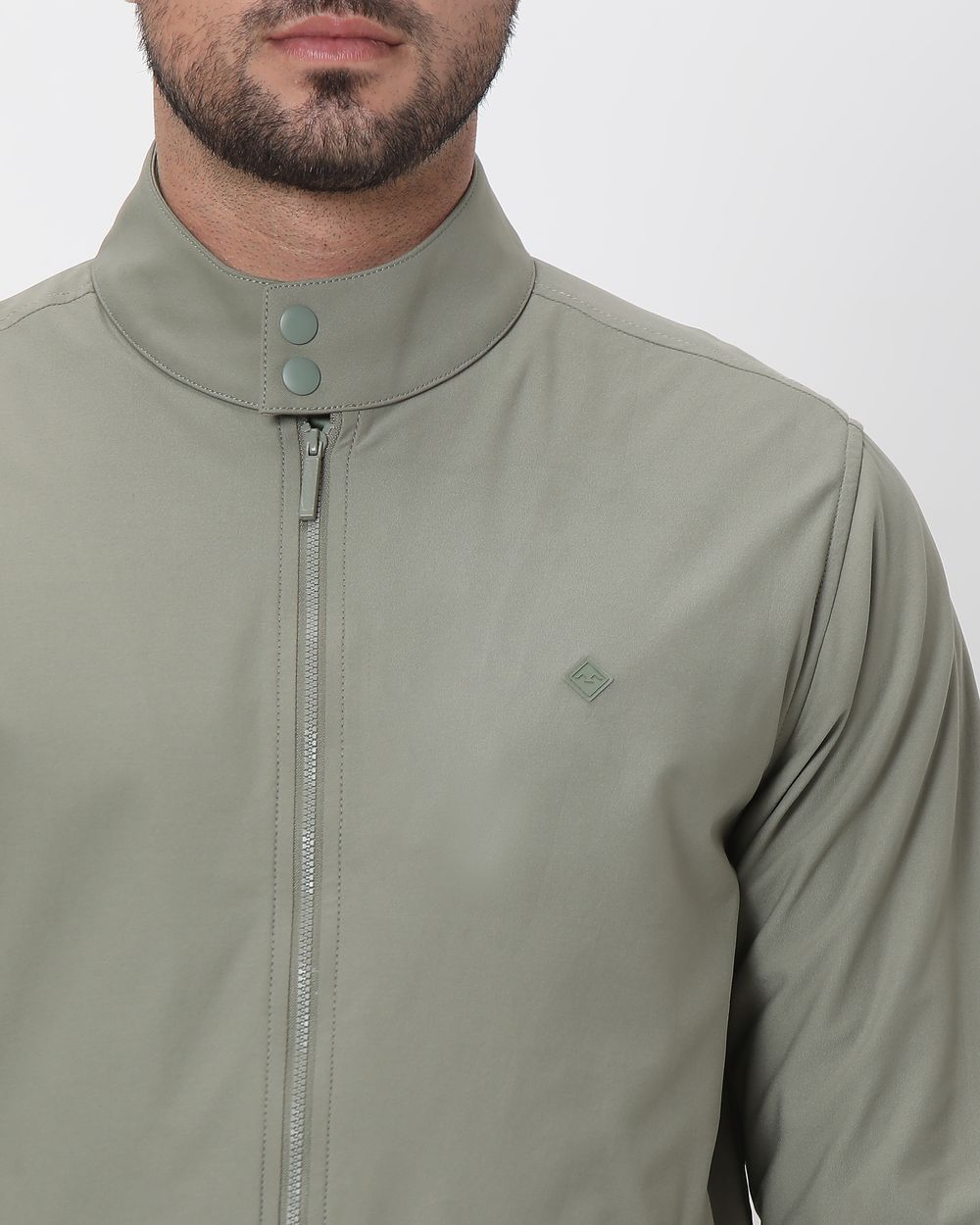 Light Olive Lightweight Stretch Summer Jacket