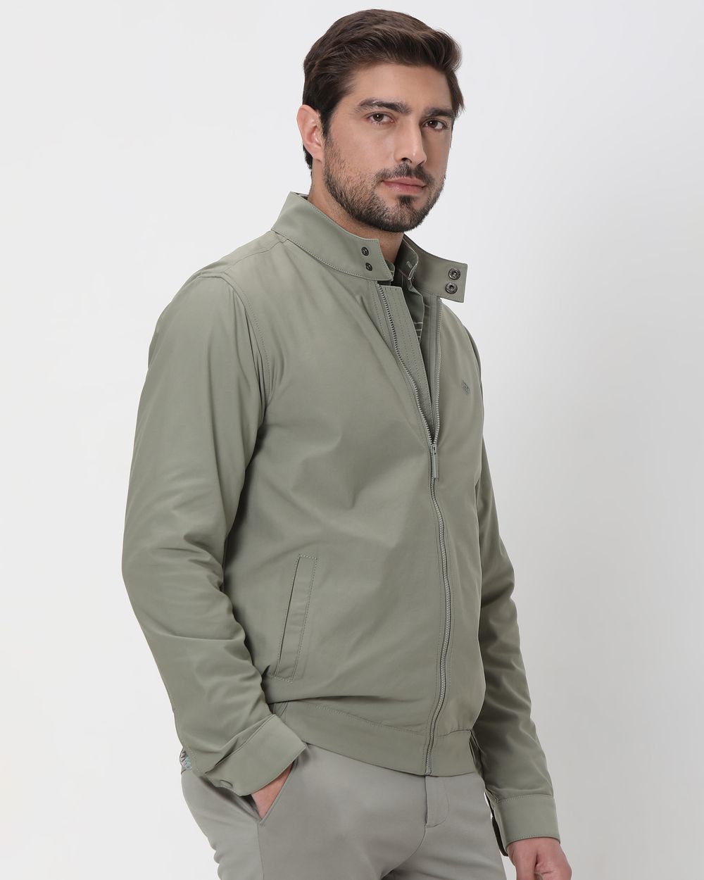 Light Olive Lightweight Stretch Summer Jacket