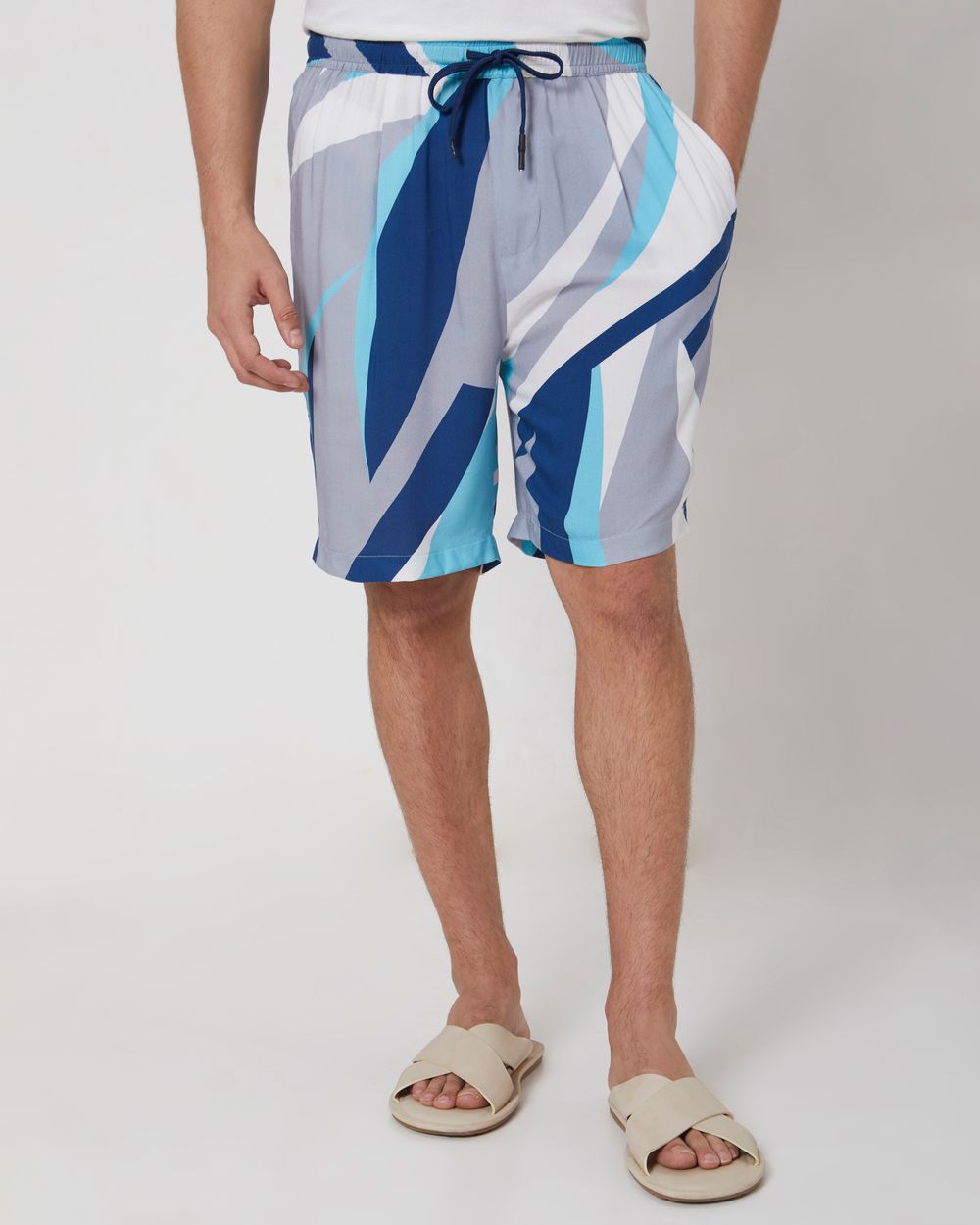 Grey Athleisure Shorts