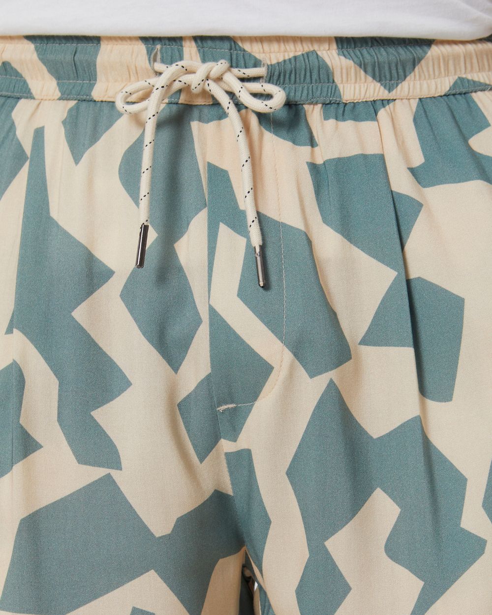 Beige Athleisure Shorts