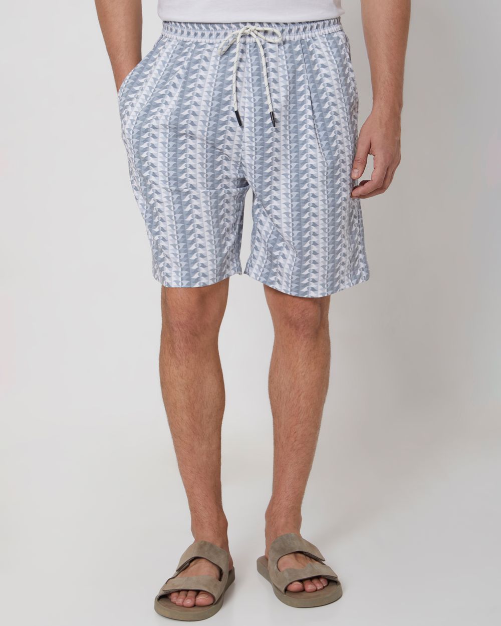 Grey Athleisure Shorts