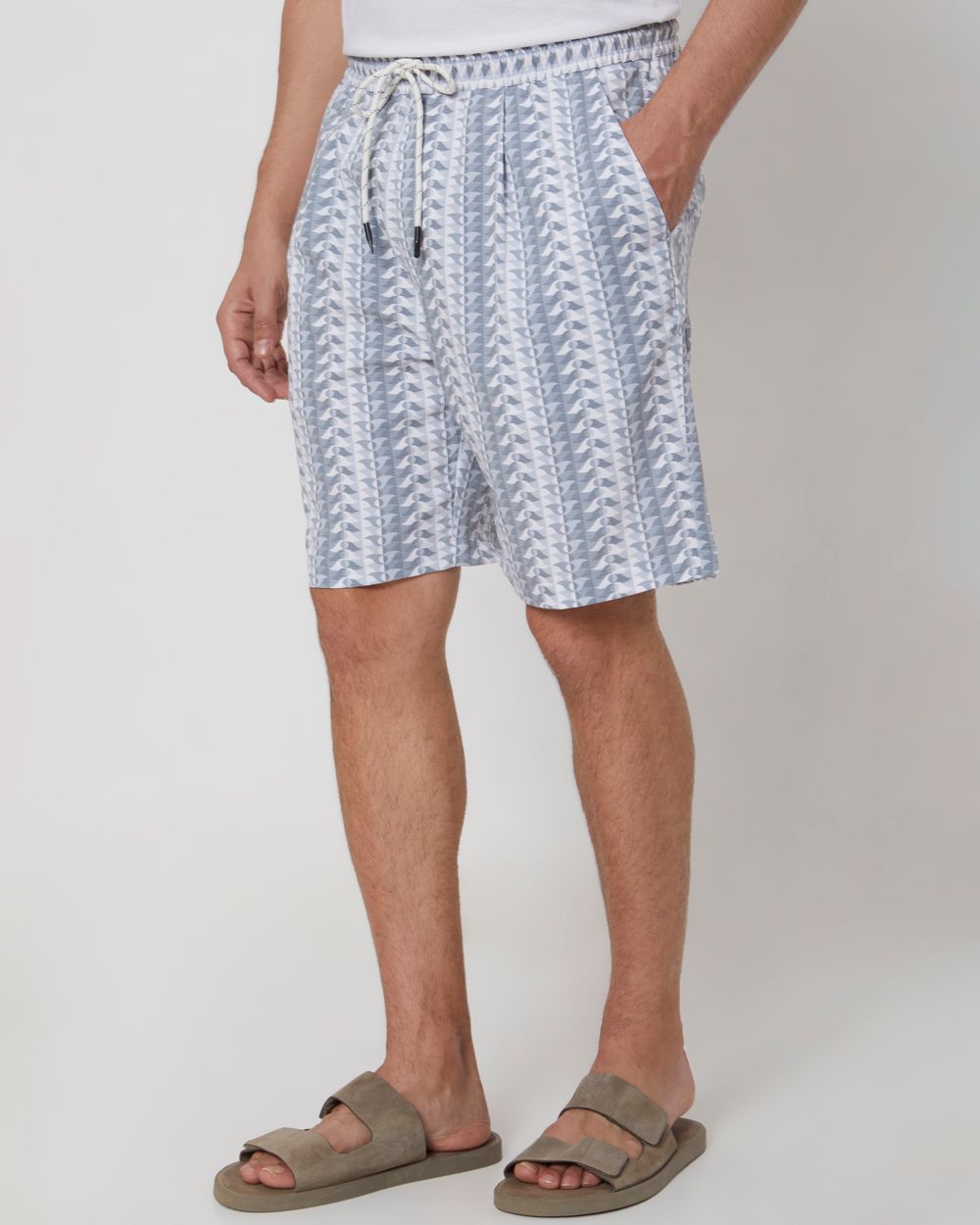 Grey Athleisure Shorts