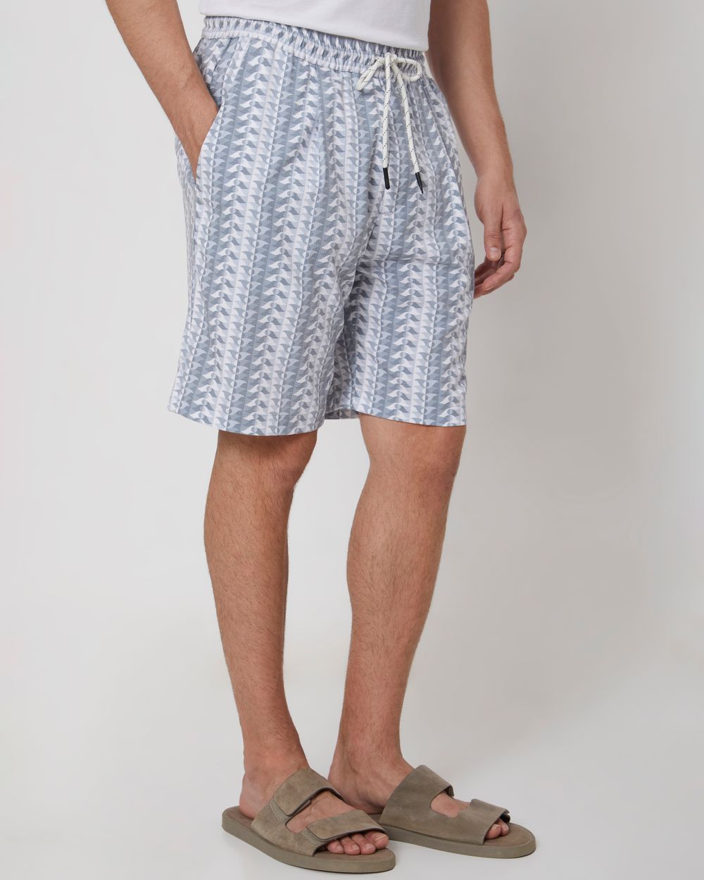 Grey Athleisure Shorts