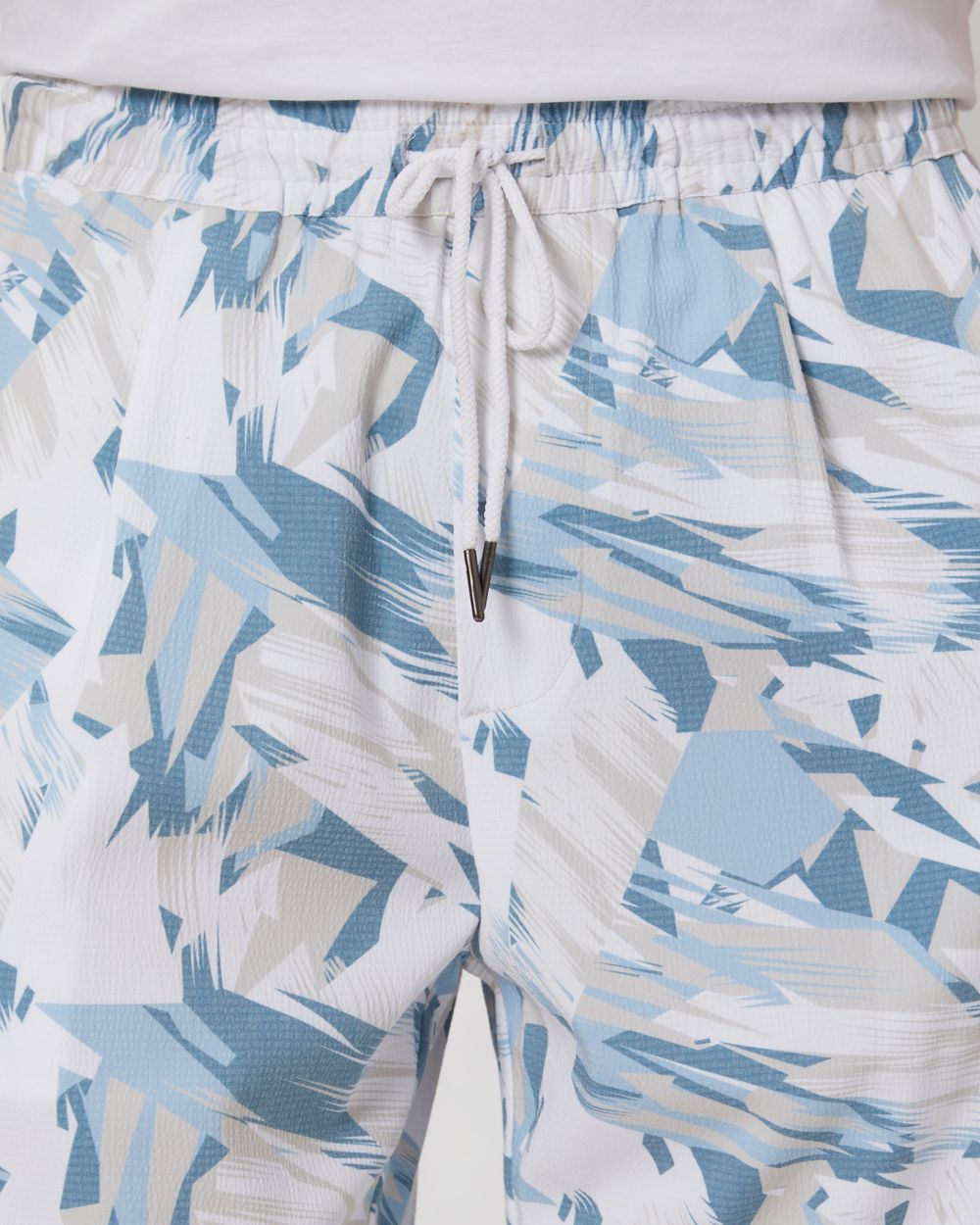 White Athleisure Shorts