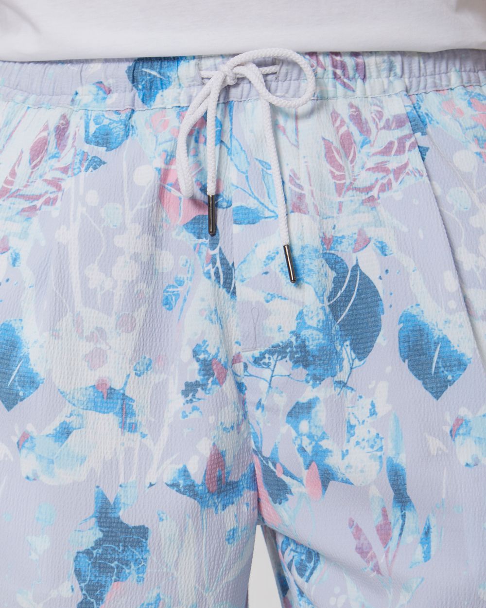 Light Blue Athleisure Shorts