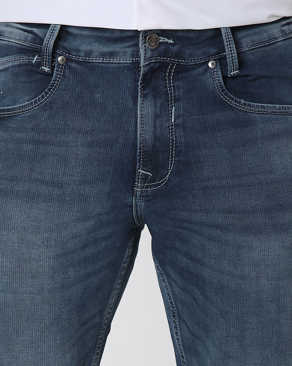 Blue Grey Super Slim Fit Denim Deluxe Stretch Jeans