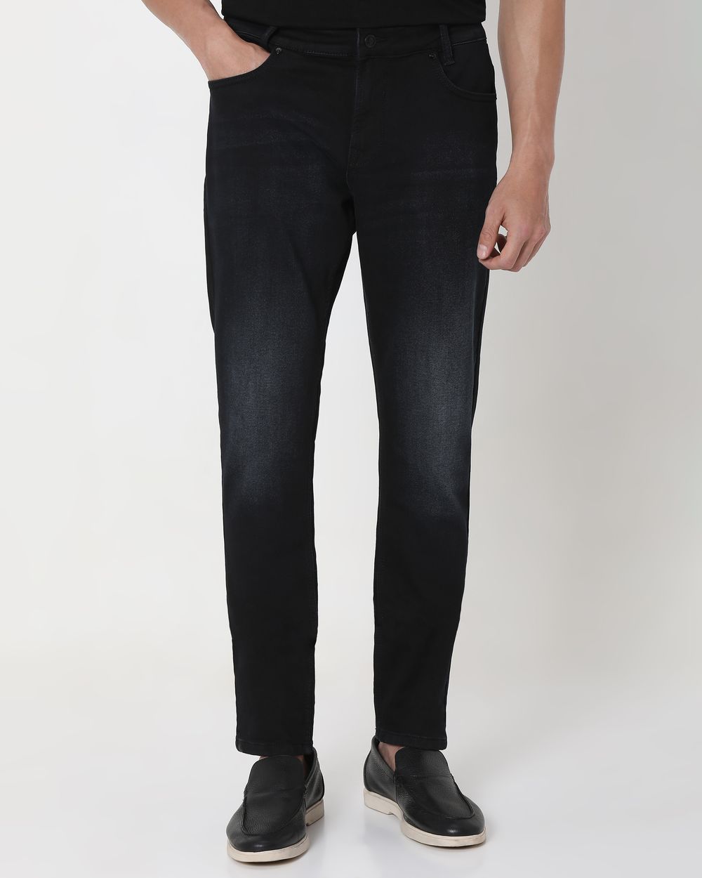 Black Skinny Fit Denim Deluxe Stretch Jeans