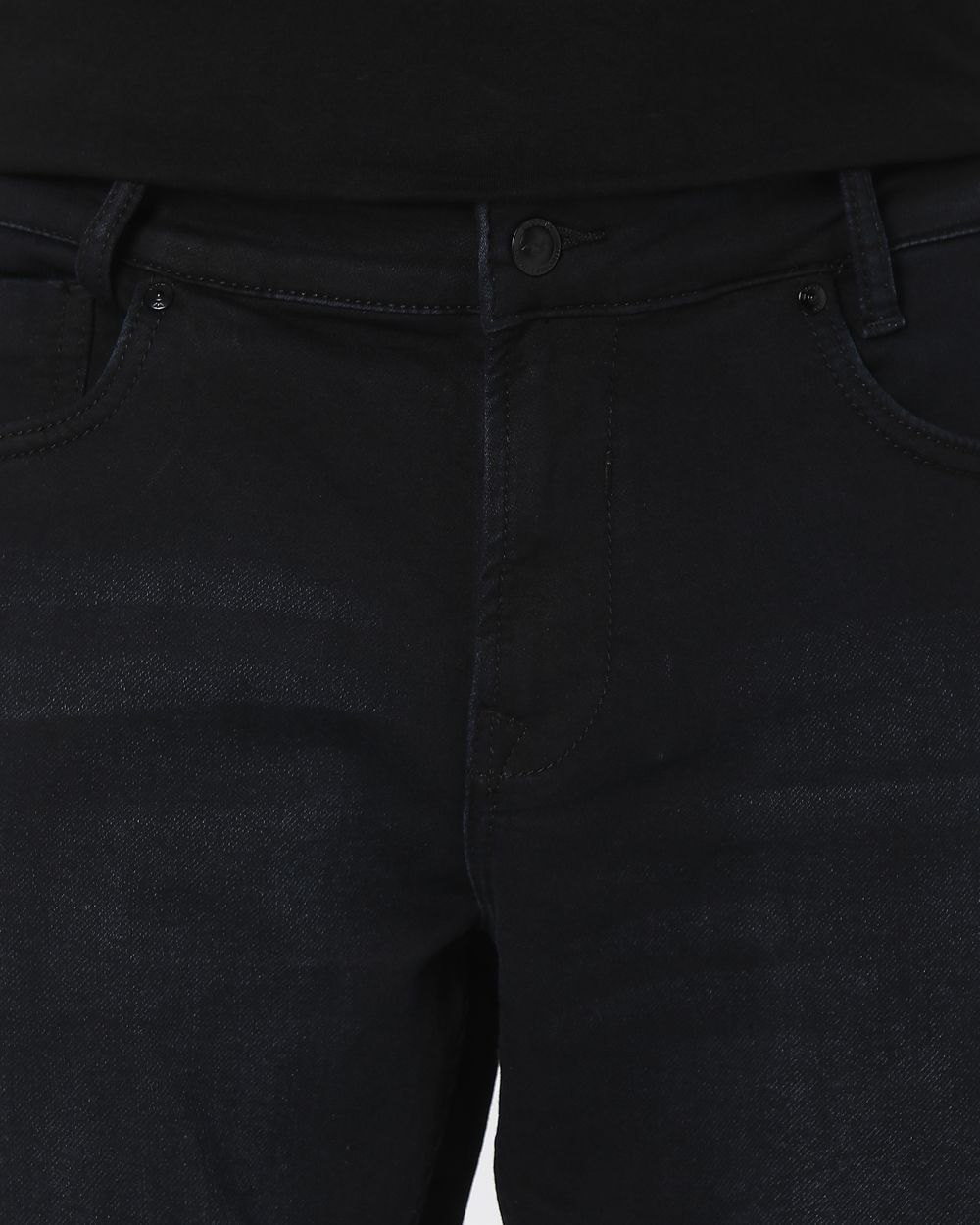 Black Skinny Fit Denim Deluxe Stretch Jeans