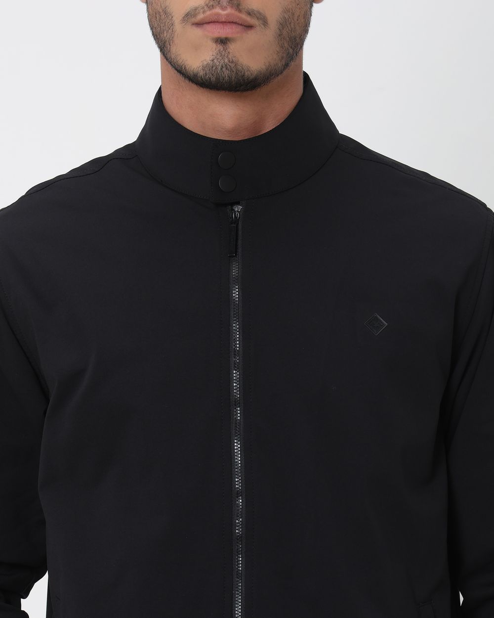 Black Lightweight Stretch Summer Jacket