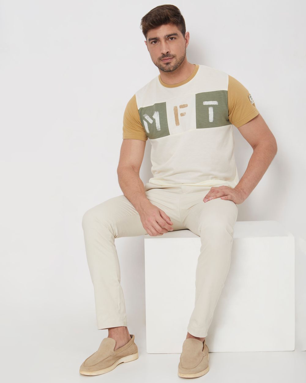 White t shirt cut out on sale
