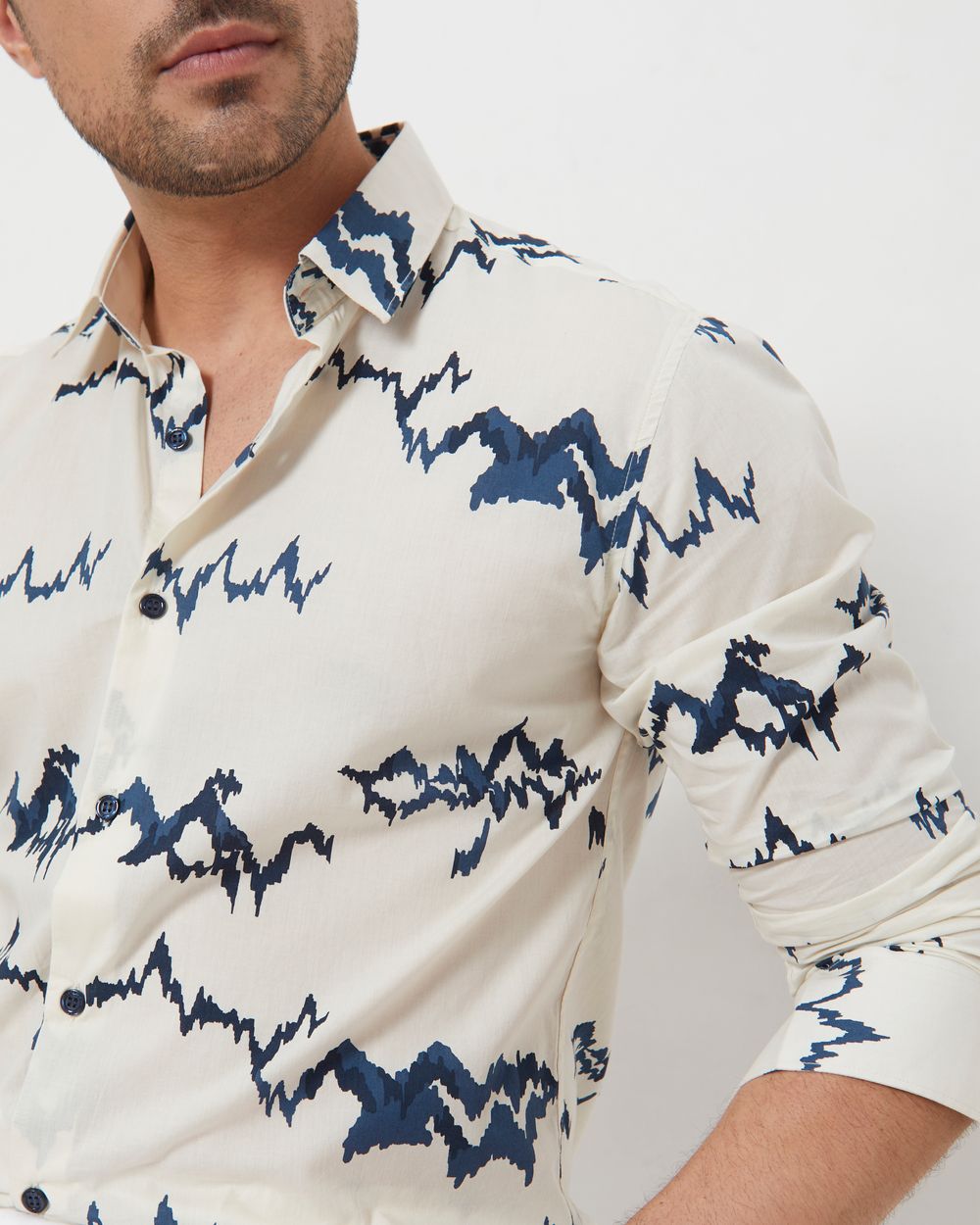 White shirt printed top