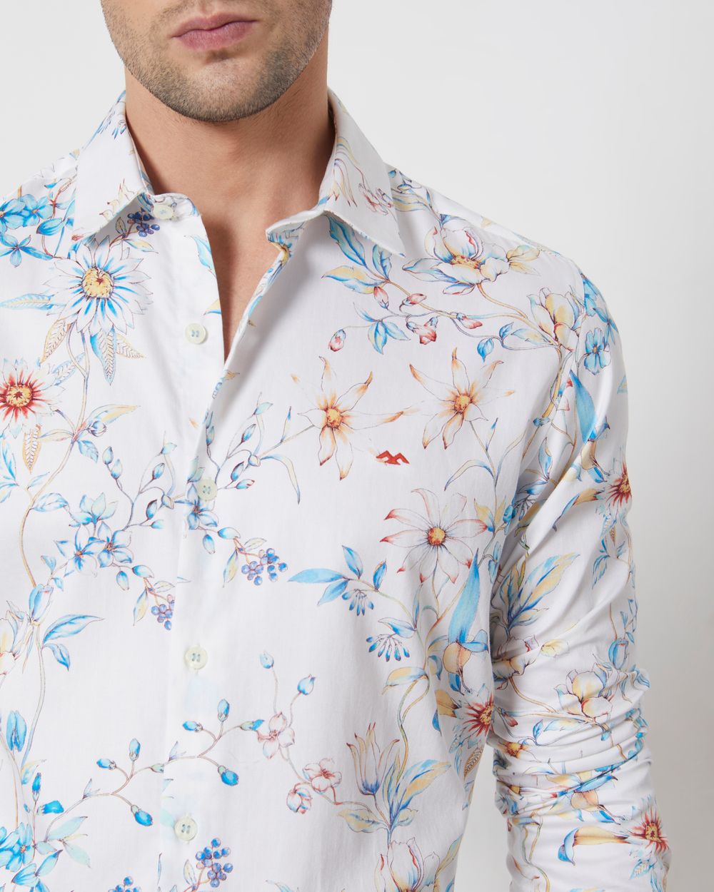 Multi Digital Print Slim Fit Casual Shirt