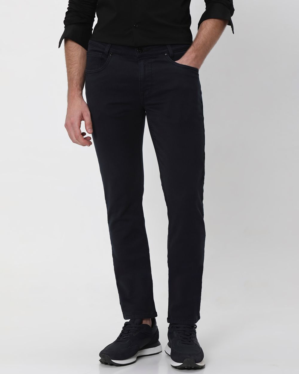 Navy Super Slim Fit Superstretch Coloured Jeans