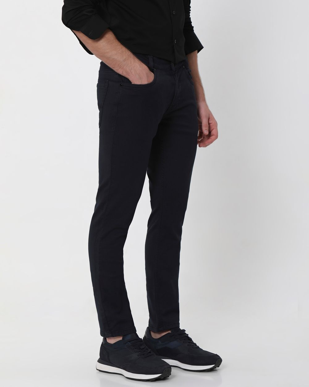 Navy Super Slim Fit Superstretch Coloured Jeans