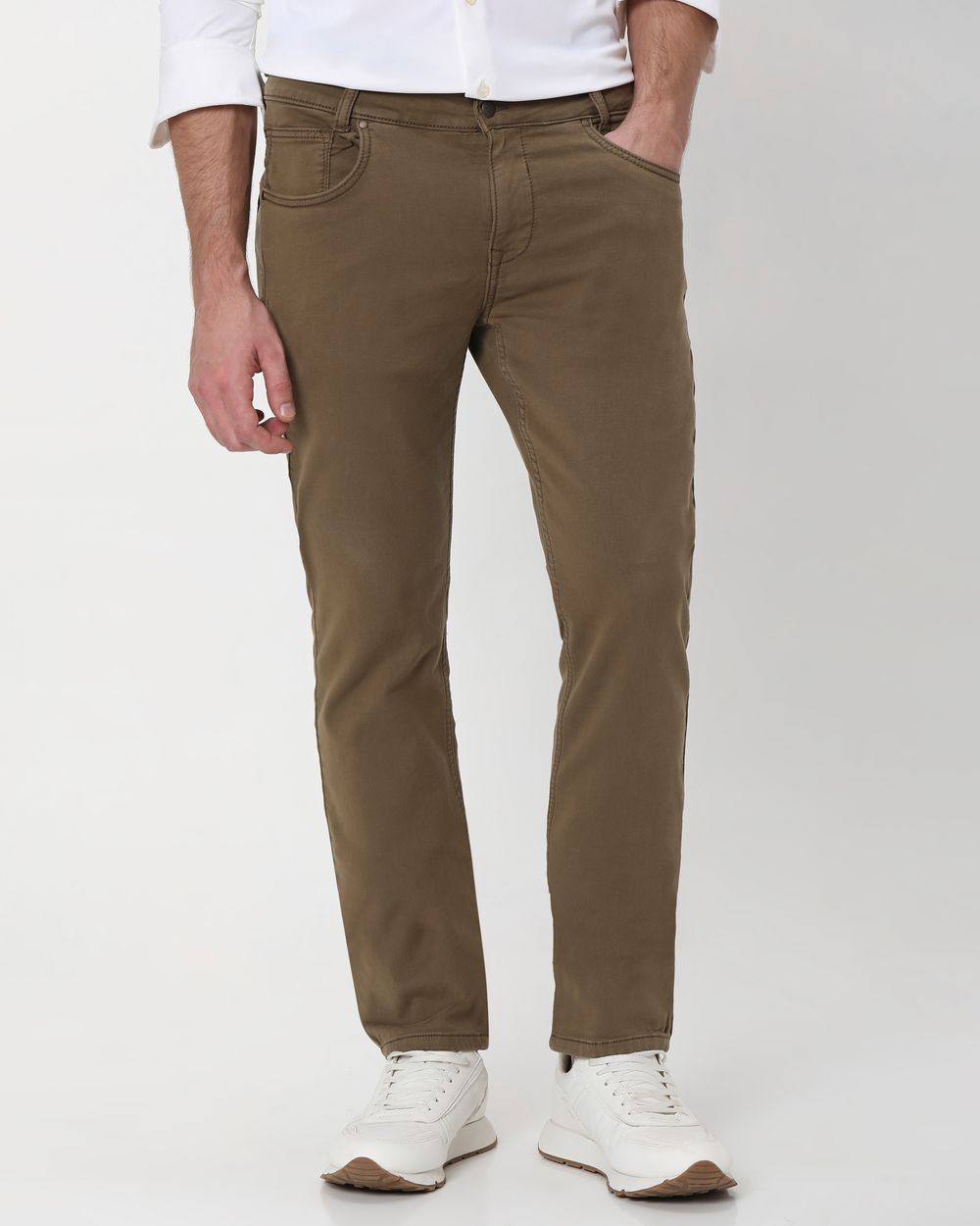 Brown Super Slim Fit Superstretch Coloured Jeans