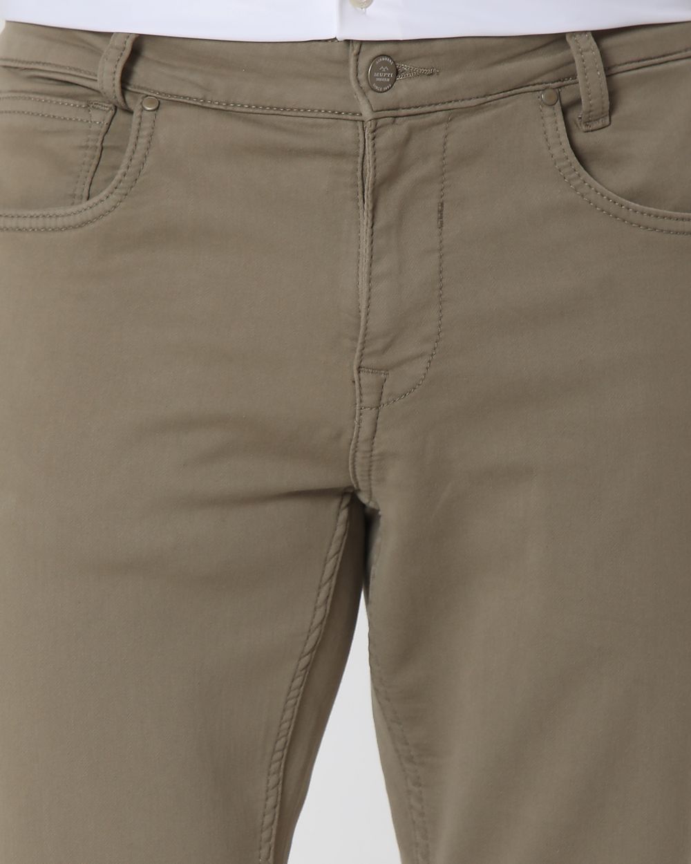 Light Olive Super Slim Fit Superstretch Coloured Jeans