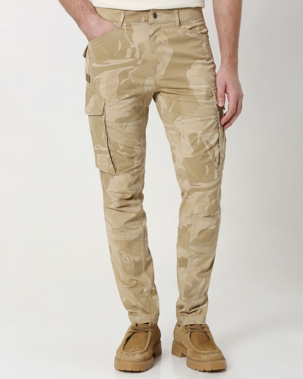 Khaki Slim Fit Cargo