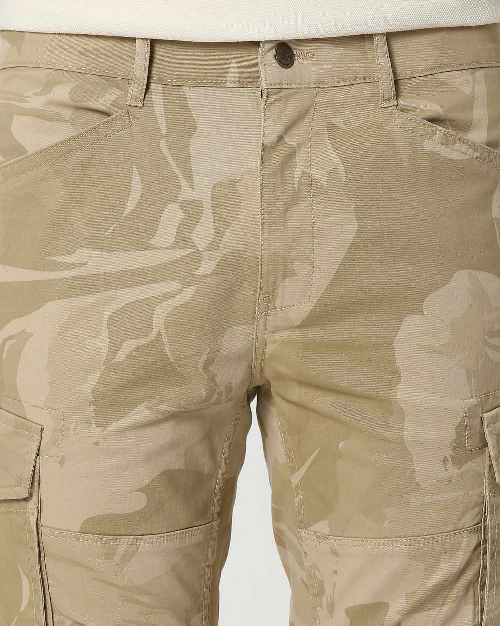 Khaki Slim Fit Cargo