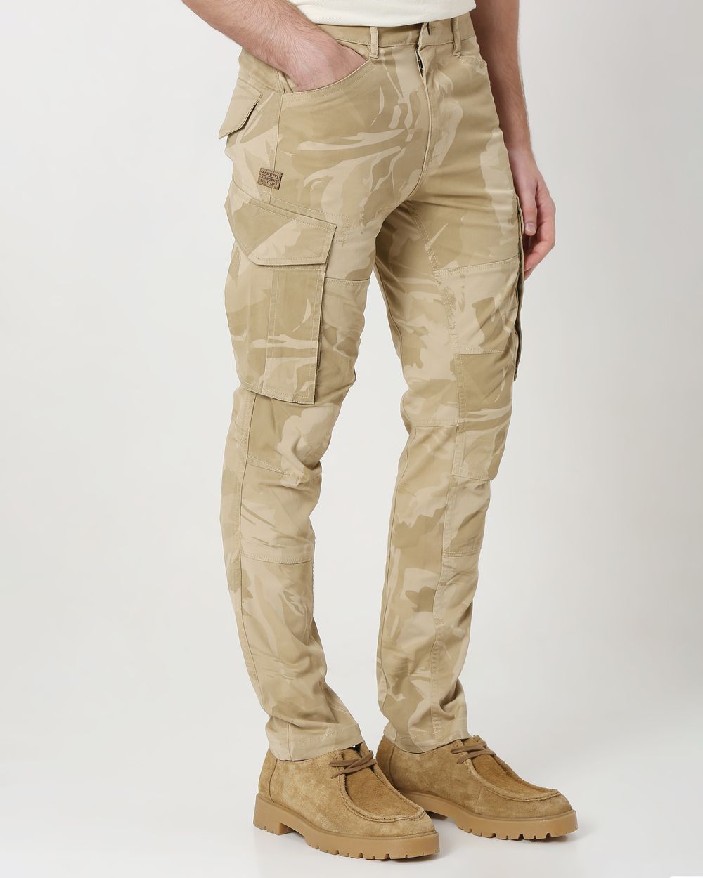 Khaki Slim Fit Cargo