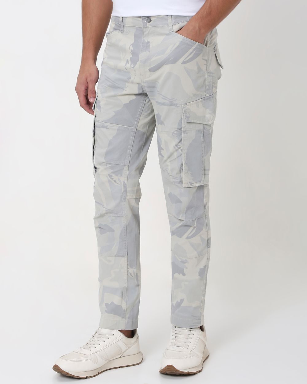 Blue Slim Fit Cargo