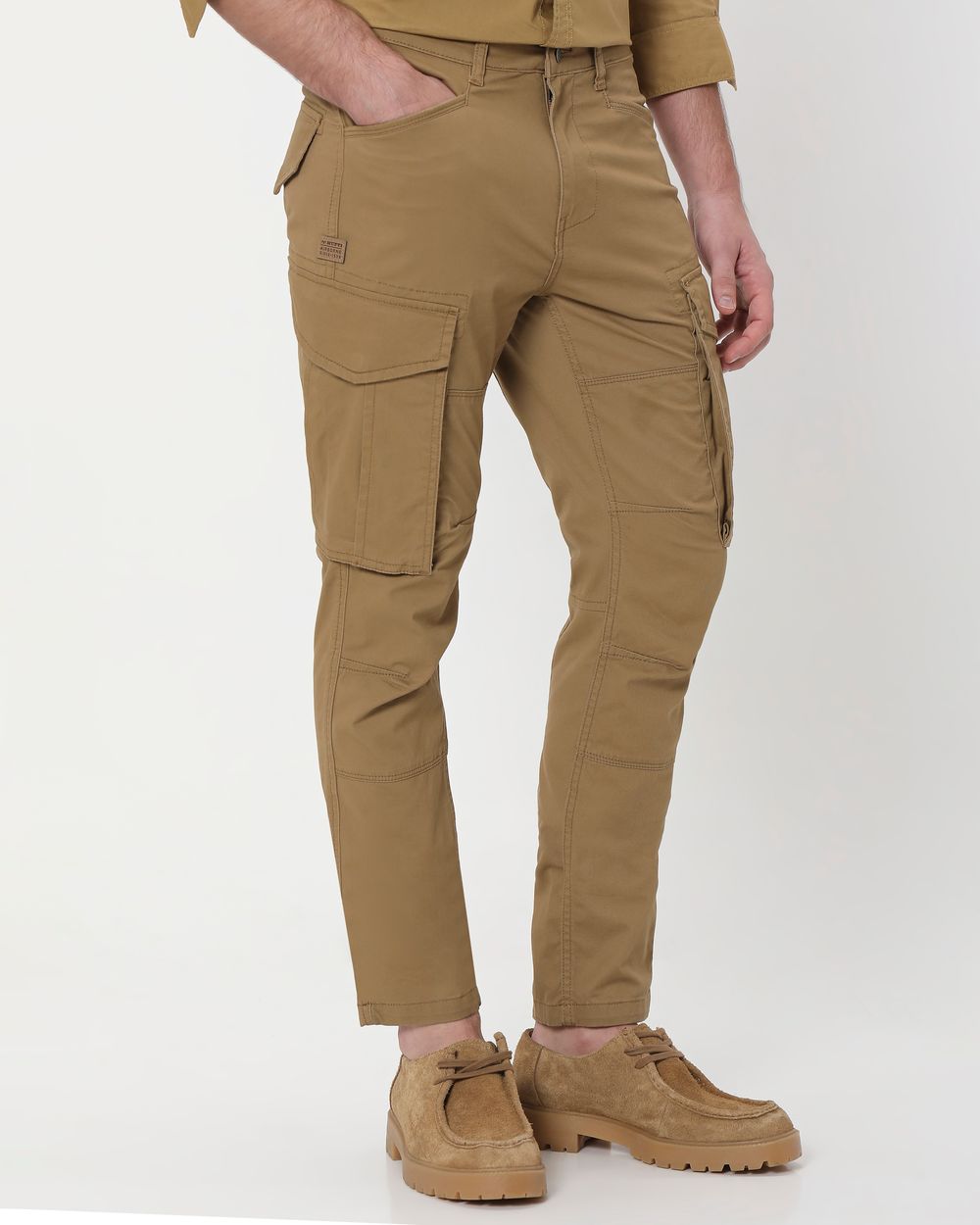 Khaki Slim Fit Cargo