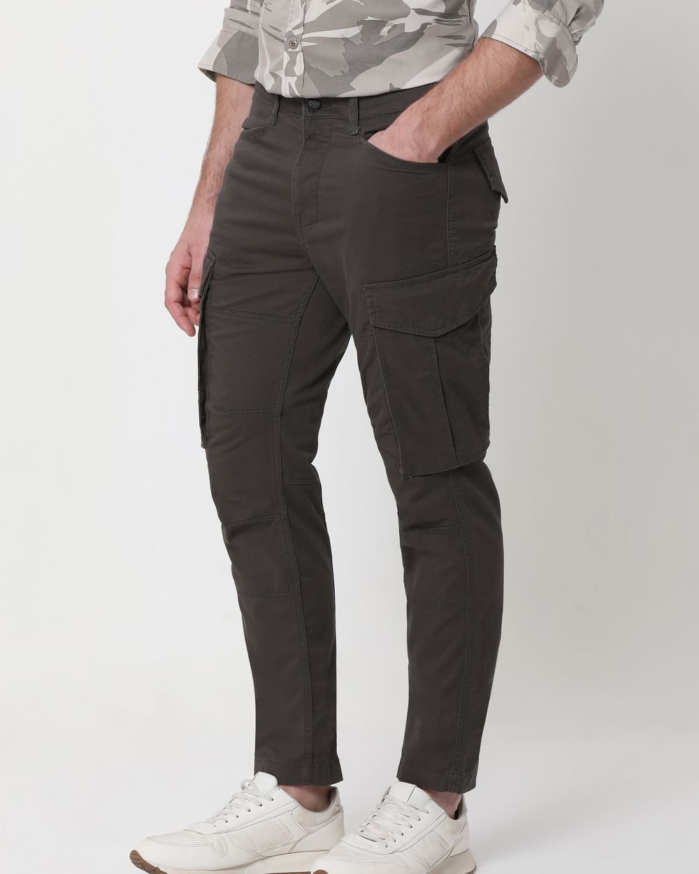 Olive Slim Fit Cargo