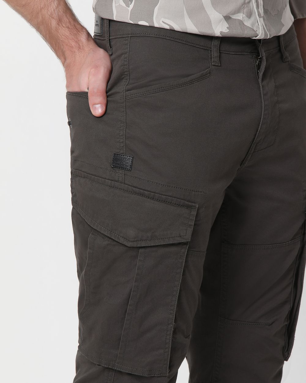 Olive Slim Fit Cargo