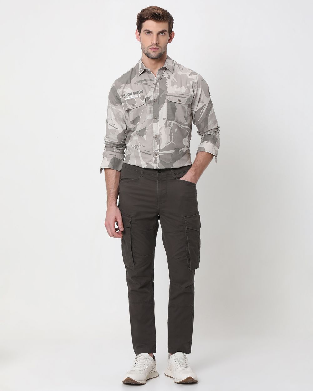Olive Slim Fit Cargo